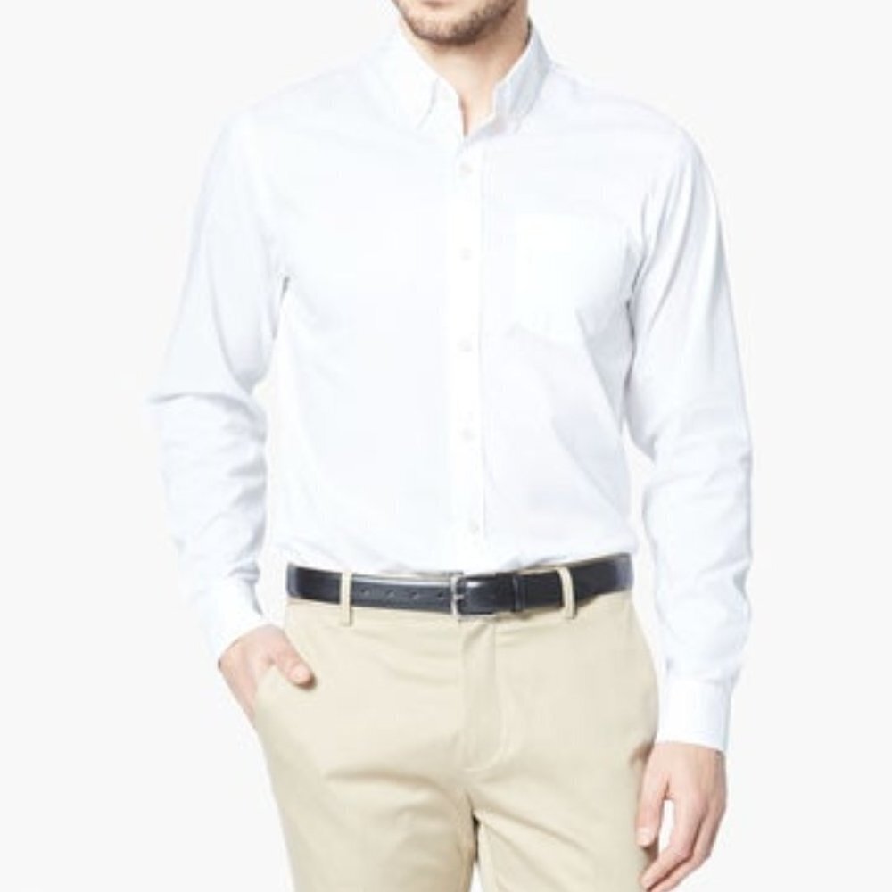 Dockers Men's Classic Fit Long Sleeve Dress Shirt - S